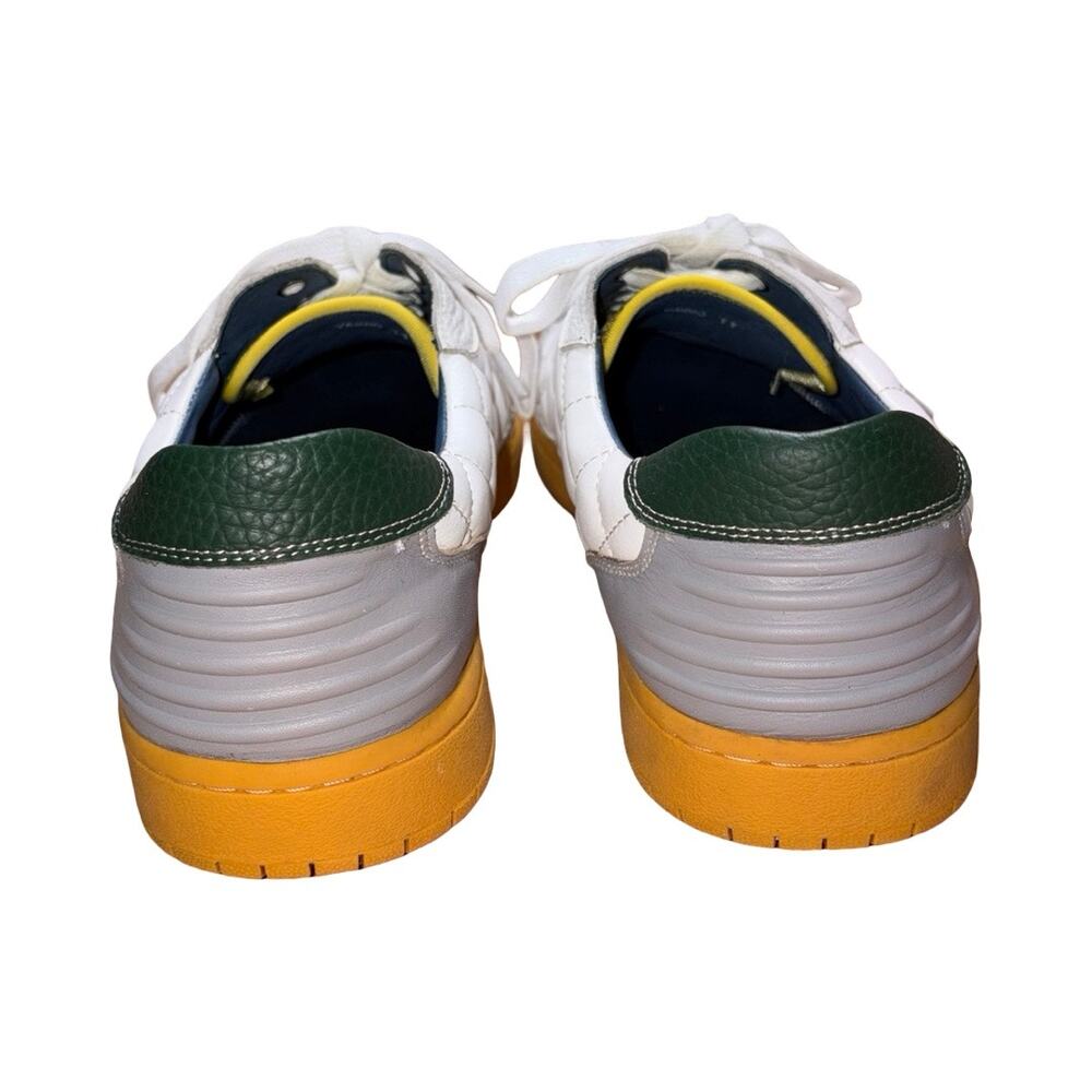 Marc Nolan Varro White Quilted Leather Sneakers    Size: 11 - Picture 6 of 8